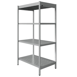 Стеллаж кухонный усиленный перфорированные полки Luxstahl СУП-1800х1000х640_4 - интернет-магазин КленМаркет.ру