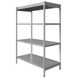 Стеллаж кухонный усиленный перфорированные полки Luxstahl СУП-1800х1300х640_4 - интернет-магазин КленМаркет.ру