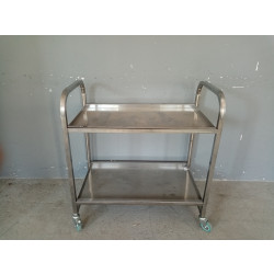 ТЕЛЕЖКА сервировочная 2-х ярусная (850х450х900) [A1002,TR-2M] - интернет-магазин КленМаркет.ру