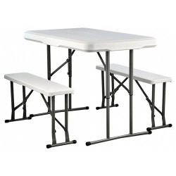 Комплект складной мебели (стол + 2 скамьи), 1211NM  - интернет-магазин КленМаркет.ру