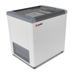 ЛАРЬ морозильный FG 250 C GELLAR серый (прямое стекло) - интернет-магазин КленМаркет.ру