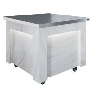 Салат-бар нейтральный Куб Luxstahl СБНК-1000 Premium (нерж.)