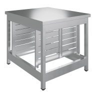 Подставка под пароконвектомат Luxstahl 860х800х700  (универсальные направляющие 1х6)