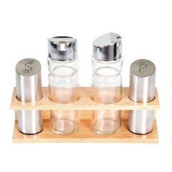 Набор для специй (4 предмета), металл  [99002176] - интернет-магазин КленМаркет.ру