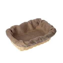 Чехол для корзинки рогожка бежевый (цвет1) (кт1915 кт1914 прямоугольный) - интернет-магазин КленМаркет.ру