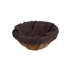 Чехол для корзинки рогожка темно-коричневый (цвет 55) (кт1896 кт1897круглый) - интернет-магазин КленМаркет.ру
