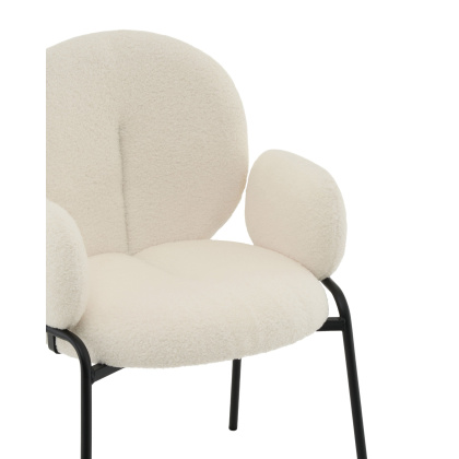 Стул-полукресло «Мусс, букле» с мягким сиденьем  (окрашенный каркас) - интернет-магазин КленМаркет.ру