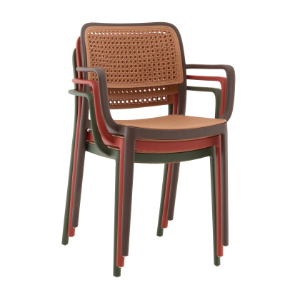 Стул пластиковый «Янни с подлокотниками» с жестким сиденьем    Стул пластиковый «Янни с подлокотниками» с жестким сиденьем    - интернет-магазин КленМаркет.ру