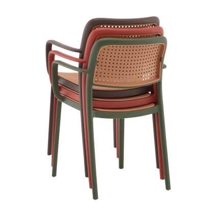 Стул пластиковый «Янни с подлокотниками» с жестким сиденьем    Стул пластиковый «Янни с подлокотниками» с жестким сиденьем    - интернет-магазин КленМаркет.ру