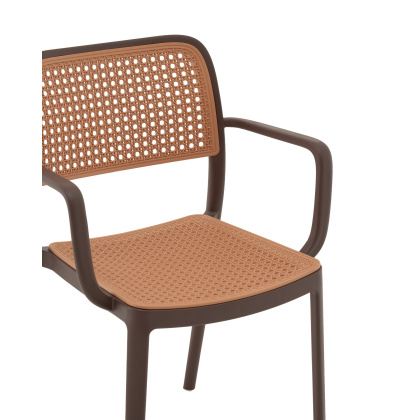 Стул пластиковый «Янни с подлокотниками» с жестким сиденьем    Стул пластиковый «Янни с подлокотниками» с жестким сиденьем    - интернет-магазин КленМаркет.ру