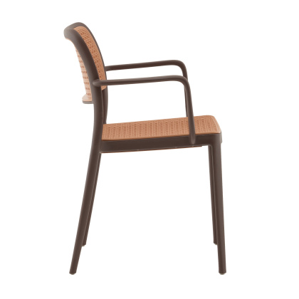 Стул пластиковый «Янни с подлокотниками» с жестким сиденьем    Стул пластиковый «Янни с подлокотниками» с жестким сиденьем    - интернет-магазин КленМаркет.ру