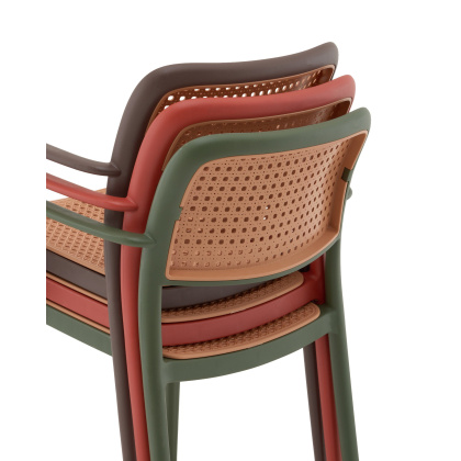 Стул пластиковый «Янни с подлокотниками» с жестким сиденьем    Стул пластиковый «Янни с подлокотниками» с жестким сиденьем    - интернет-магазин КленМаркет.ру