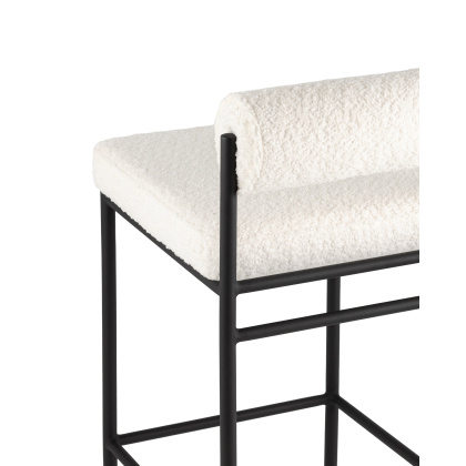 Стул полубарный «Брунсли, букле» с мягким сиденьем (окрашенный каркас) - интернет-магазин КленМаркет.ру