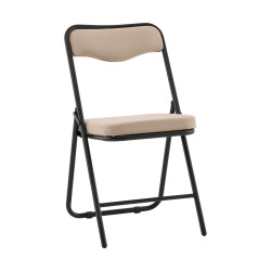 Стул складной «Дзенни, велюр» с мягким сиденьем (окрашенный каркас) - интернет-магазин КленМаркет.ру