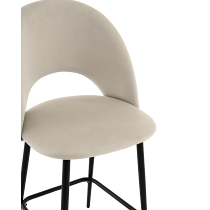 Стул полубарный «Мелани» с мягким сиденьем (стальной каркас) - интернет-магазин КленМаркет.ру