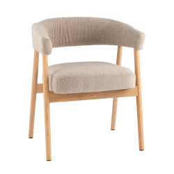 Стул-кресло «Зевс, букле» с мягким сиденьем (деревянный каркас) - интернет-магазин КленМаркет.ру