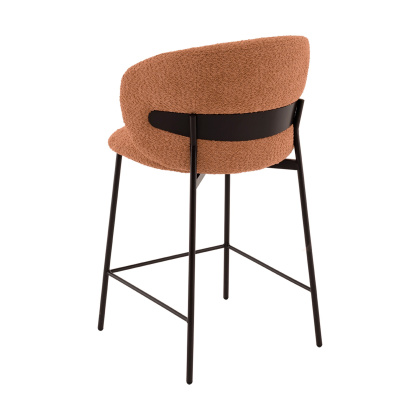 Стул полубарный «Борц, букле» с мягким сиденьем (окрашенный каркас) - интернет-магазин КленМаркет.ру