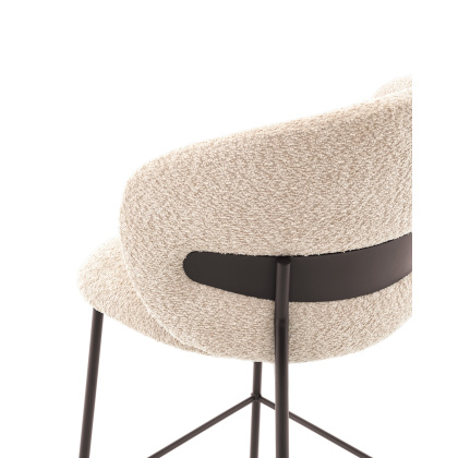 Стул полубарный «Борц, букле» с мягким сиденьем (окрашенный каркас) - интернет-магазин КленМаркет.ру