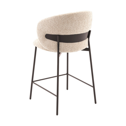 Стул полубарный «Борц, букле» с мягким сиденьем (окрашенный каркас) - интернет-магазин КленМаркет.ру