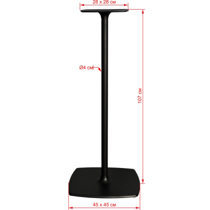 Подстолье 2203ЕМ Барное (чугун) - интернет-магазин КленМаркет.ру