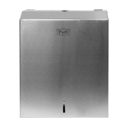 Диспенсер бумажных полотенец puff-5615, хром мат., антивандальный с ключом - интернет-магазин КленМаркет.ру