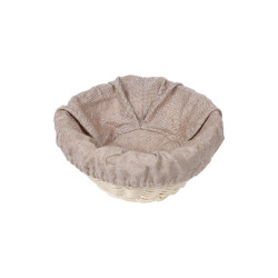 ЧЕХОЛ ДЛЯ КОРЗИНКИ РОГОЖКА ЛИНО капучино (цвет 170)  (кт1896 кт1897  круглый) - интернет-магазин КленМаркет.ру