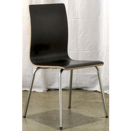 Стул «1212АМ» с жестким сиденьем (ножки нержавеющая сталь) - интернет-магазин КленМаркет.ру