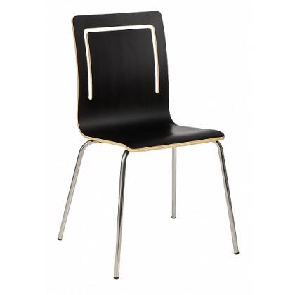 Стул «1213АМ» с жестким сиденьем (ножки нержавеющая сталь) - интернет-магазин КленМаркет.ру